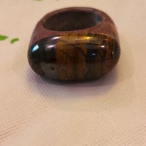 Cats Eye Agate Oval Ring
